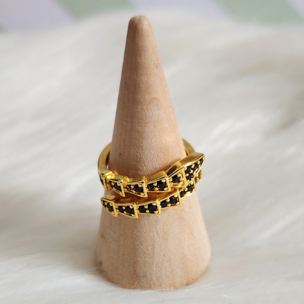 serpenti snake adjustable ring